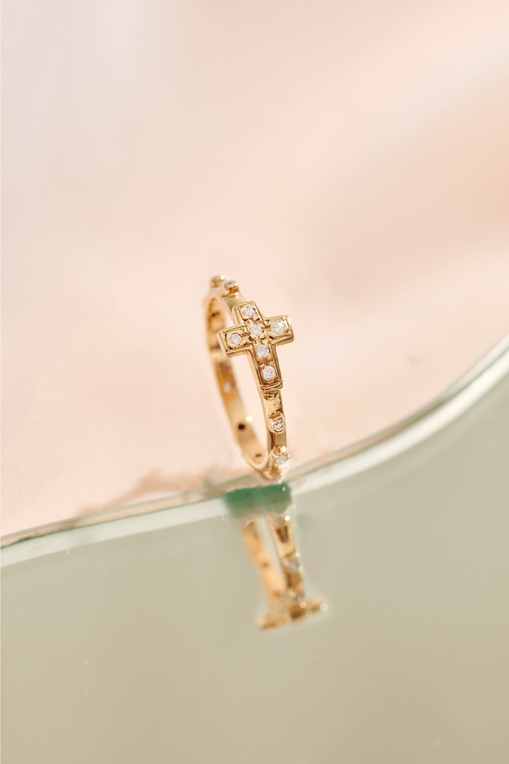 Anel-Terco-Ouro-Brilha-Cruz-Dezenas Anel-Terco-Ouro-Brilha-Cruz-Dezenas