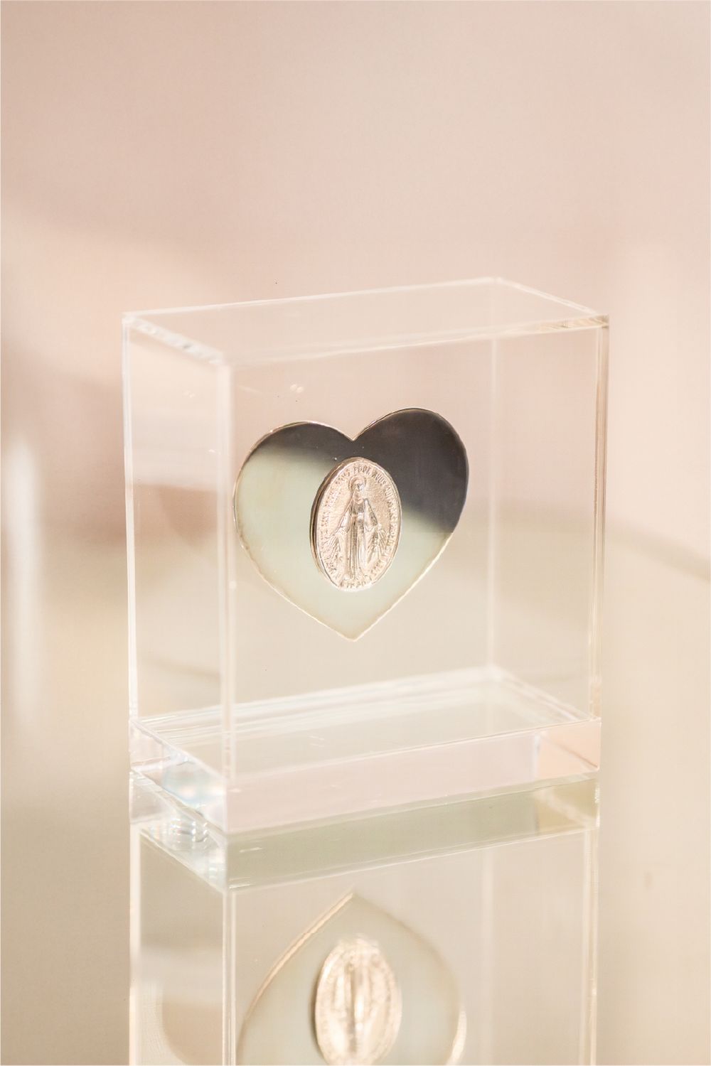 Acrilico-Coracao-Prata-NSG Acrilico-Coracao-Prata-NSG